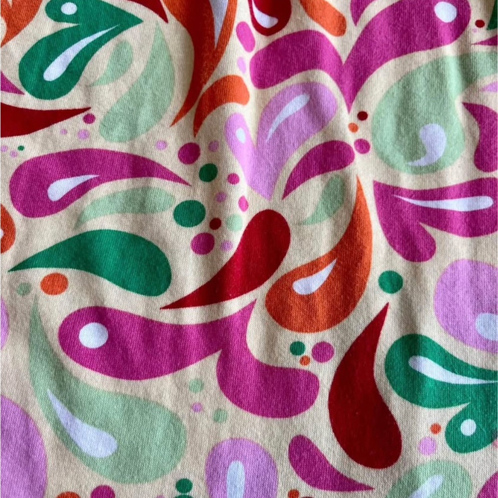 Hanna Andersson size 120(6x/7) fun print short sleeved dress - Picture 4 of 7
